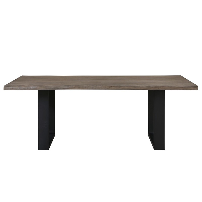 Rochelle – Dining Table – Black / Brown