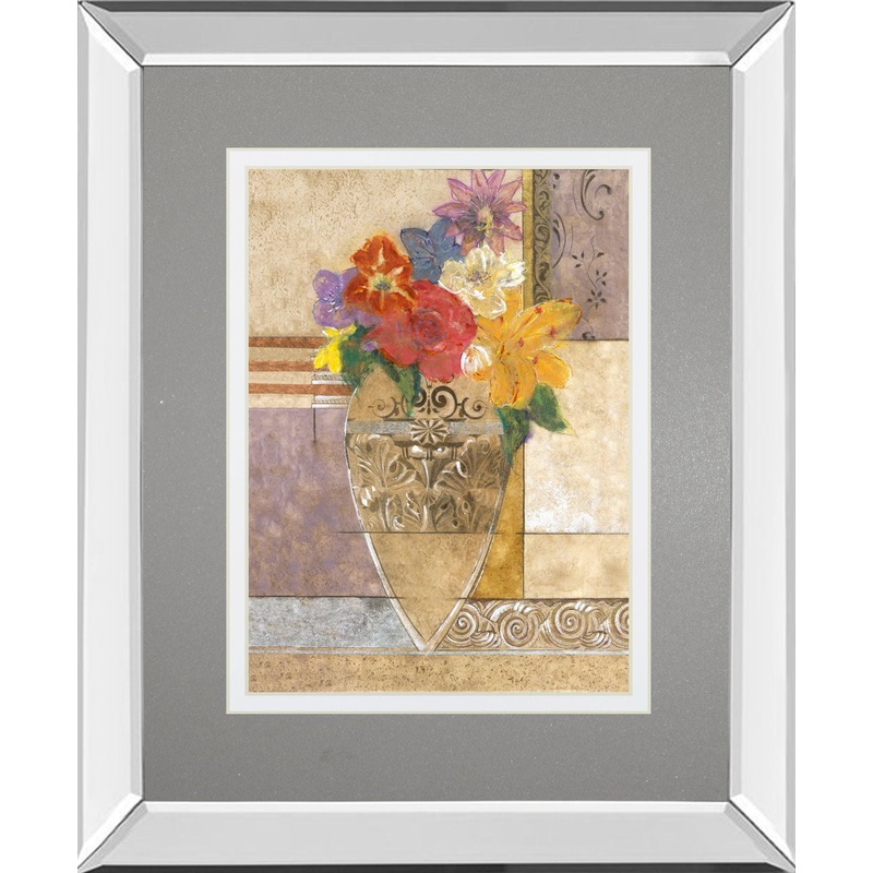 Rose By Hollack – Mirror Framed Print Wall Art – Red