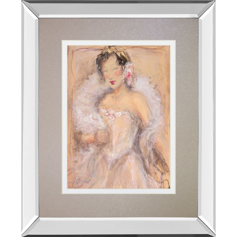 Stole My Heart I By Dupre – Mirror Framed Print Wall Art – Pink