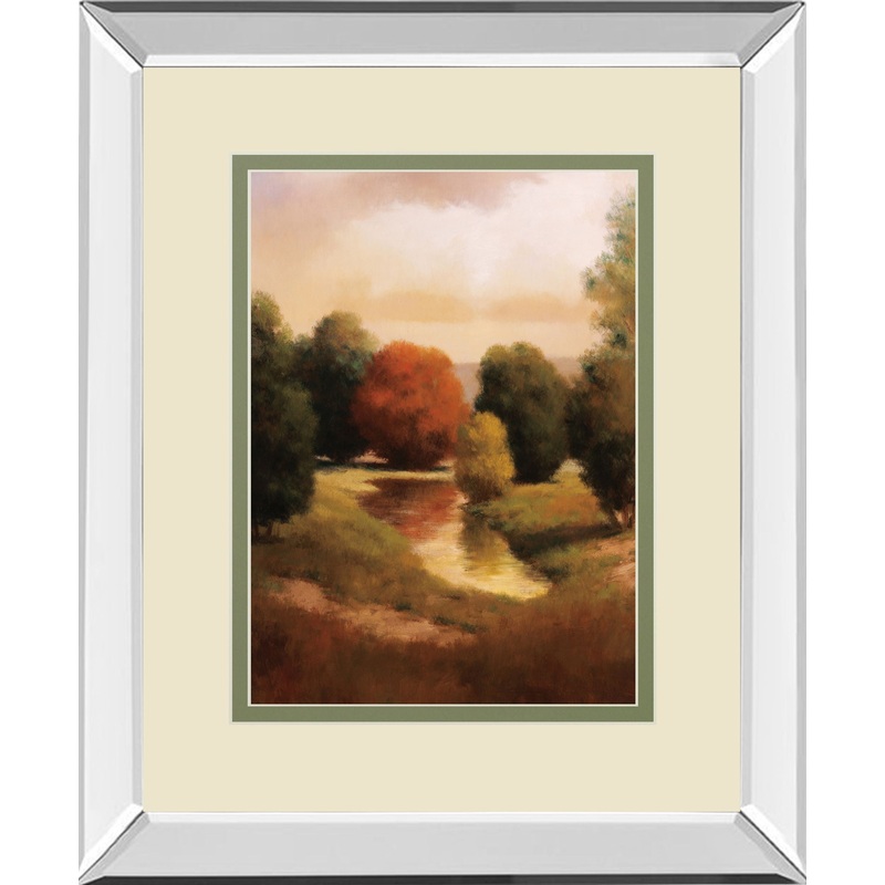 Summer’s Passage II II By Udell Mirrored Frame – Green