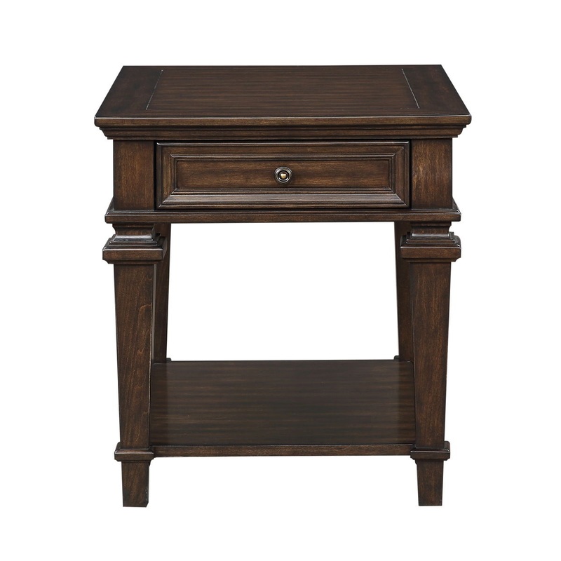 Tobias – End Table – Espresso