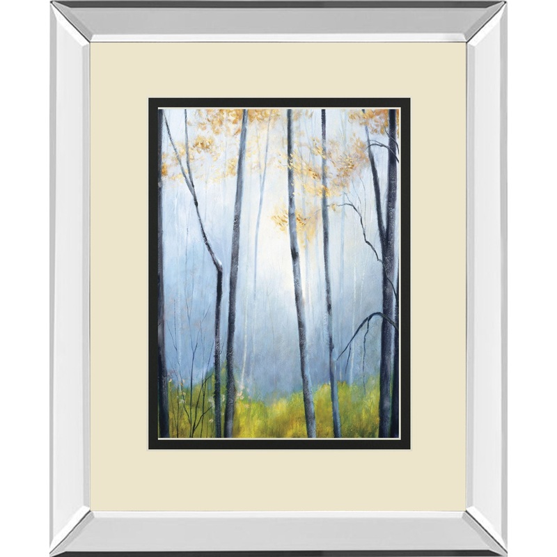 Tranquil River By Striffolino R. Mirrored Frame – Blue