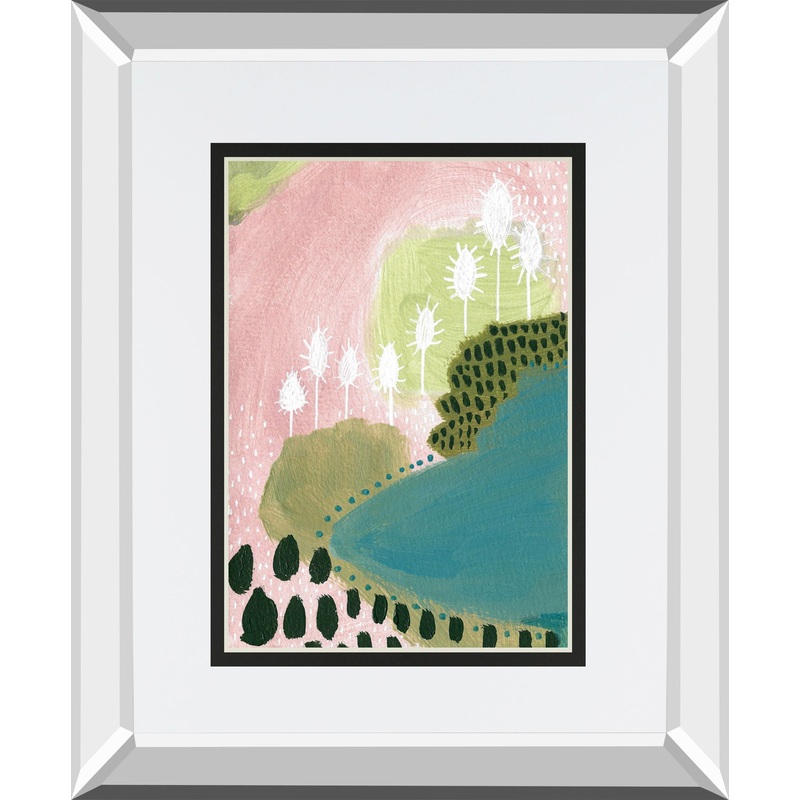 Abundance I By Lynn Mack Mirrored Frame – Pink