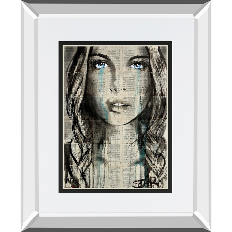 Blue Shore By Loui Jover Mirrored Frame – Gray