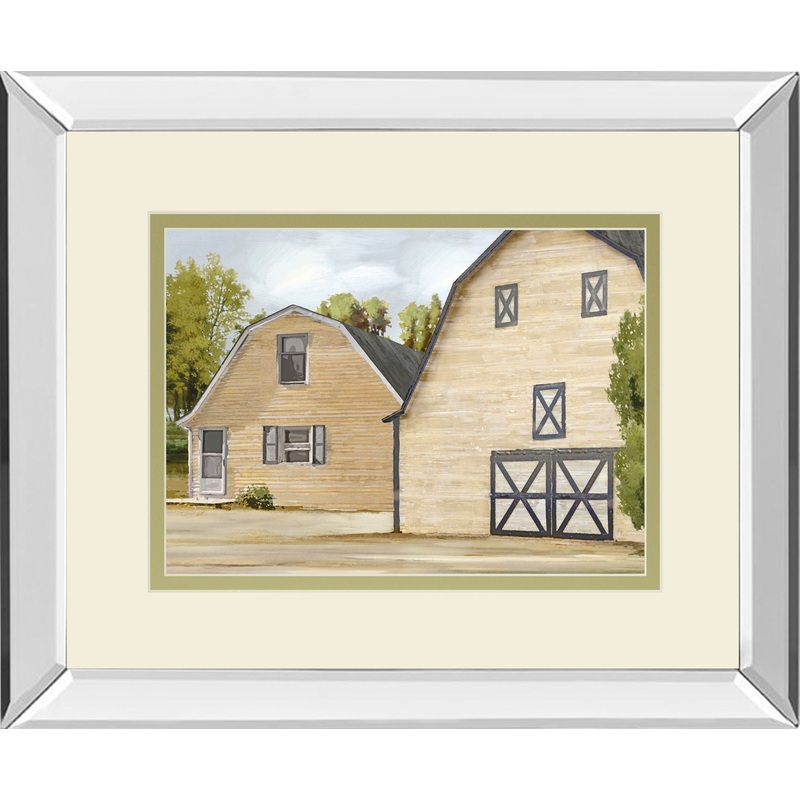 Contemporary Farm By Mark Chandon Mirrored Frame – Beige
