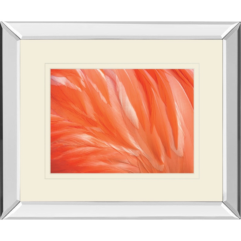 Danza De La Pluna By Ortegam X. Mirrored Frame – Red