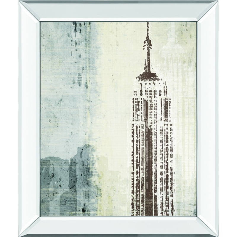 Edifioe II By Venter, T – Mirror Framed Print Wall Art – Gray
