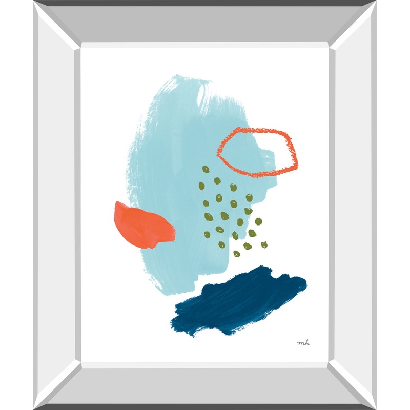 Eternal Optimist II By Moira Hershey – Mirror Framed Print Wall Art – Blue