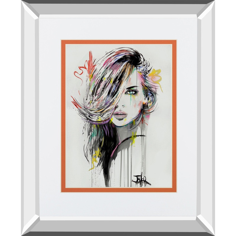 Far Horizons By Loui Jover Mirrored Frame – Gray