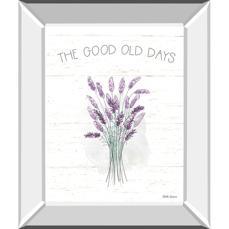 Farmhouse Cotton VII By Beth Grove – Mirror Framed Print Wall Art – White