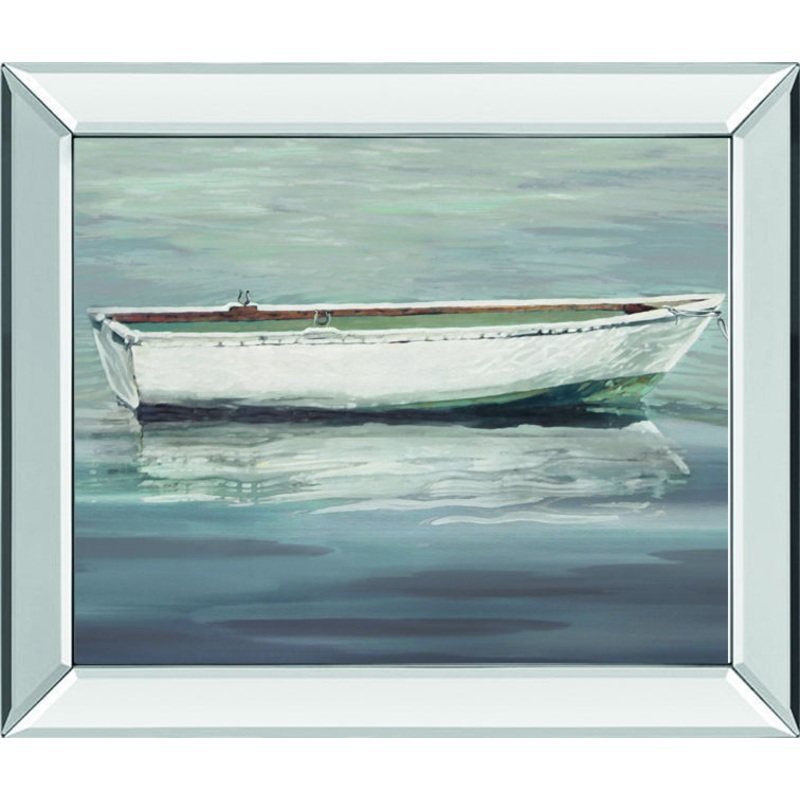 Gentle Anchorage By Mark Chandon – Mirror Framed Print Wall Art – Dark Gray
