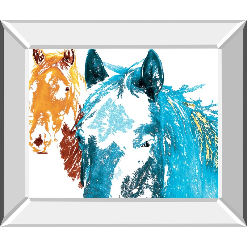 It’s Cool To Be Blue By Marvin Pelkey – Mirror Framed Print Wall Art – Blue