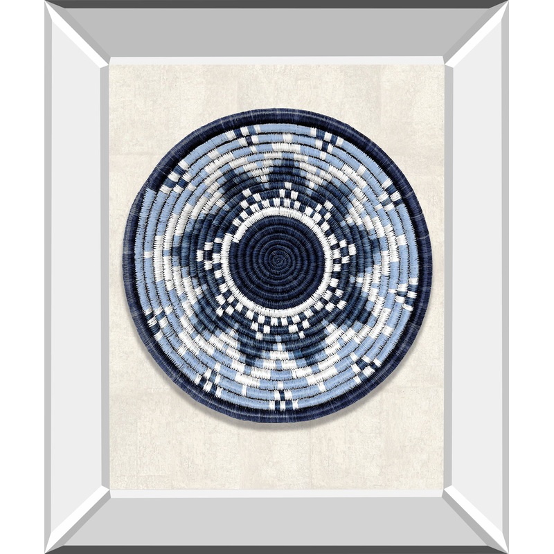 Kupendeza By Mark Chandon – Mirror Framed Print Wall Art – Blue