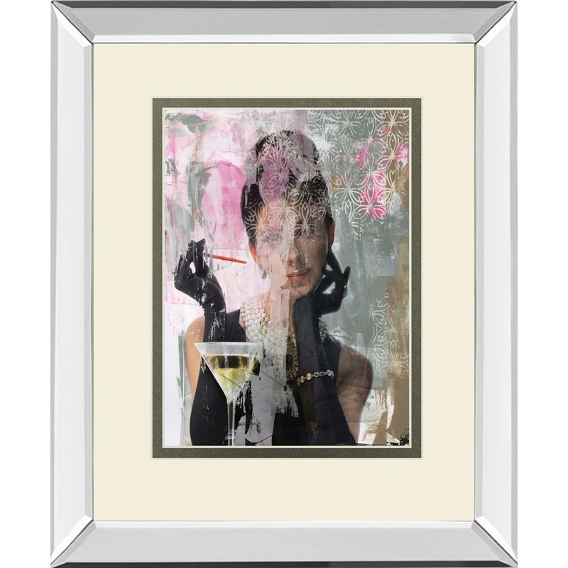 Lady Of Class By Amiee Wilson Mirrored Frame – Dark Gray