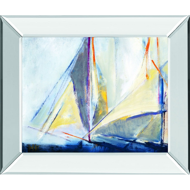 Light Breeze By Torres, M.A. – Mirror Framed Print Wall Art – Blue