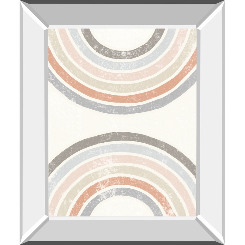 Over The Rainbow I By Moira Hershey – Mirror Framed Print Wall Art – White