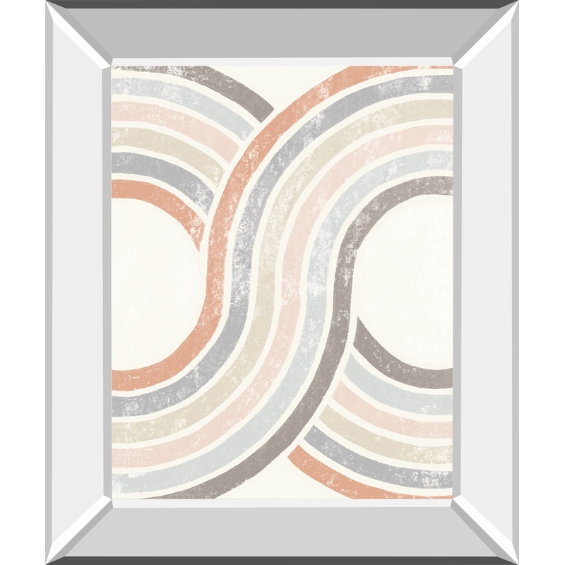 Over The Rainbow II By Moira Hershey – Mirror Framed Print Wall Art – White