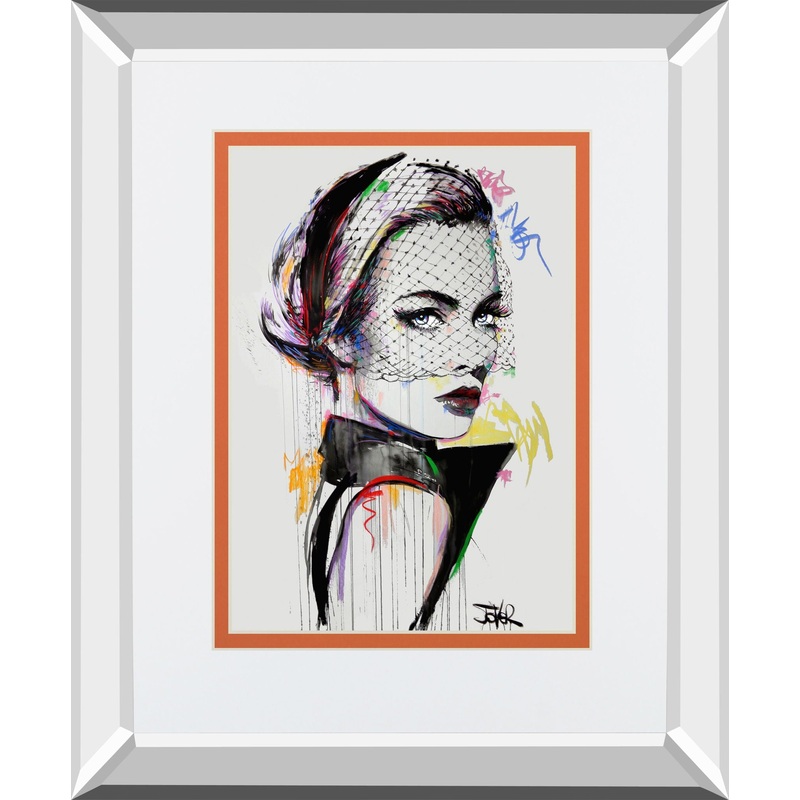 Virginia By Loui Jover Mirrored Frame – White