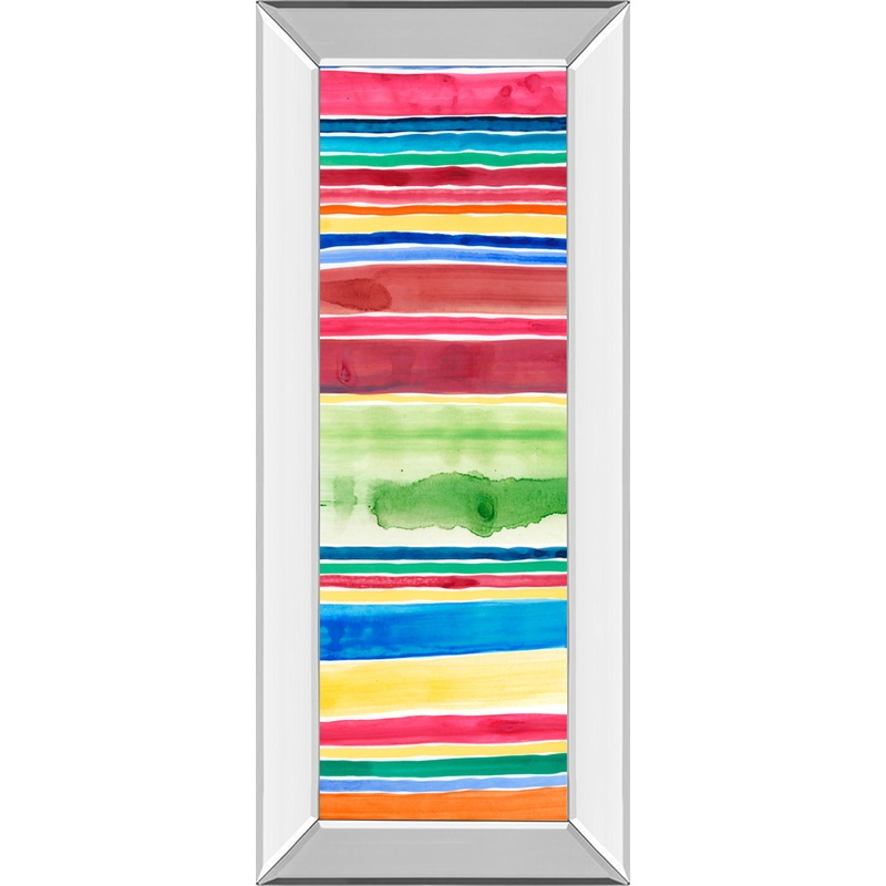 Cabana Panel Il By Regina Moore – Mirror Framed Print Wall Art – Orange