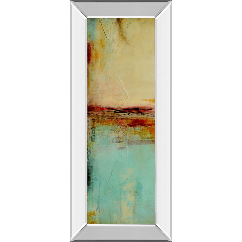 Eastside Story I By Erin Ashley – Mirror Framed Print Wall Art – Beige