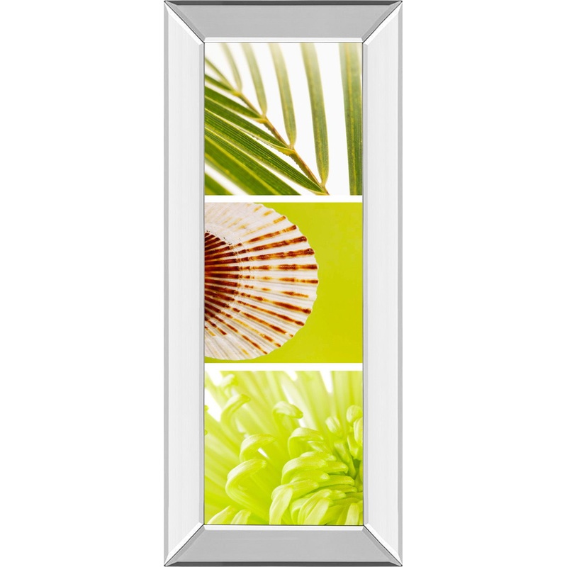 Facets Of Spring I By Irena Orlov – Mirror Framed Print Wall Art – Green