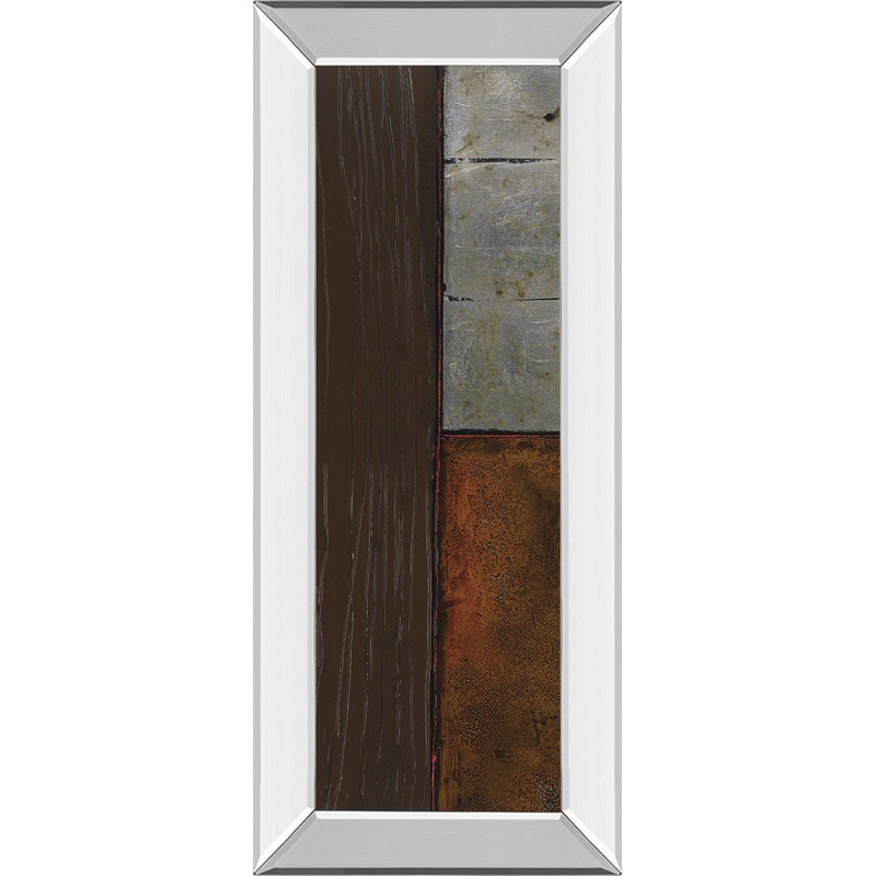 Industry I By Holman Mirror Framed Print Wall Art – Dark Brown