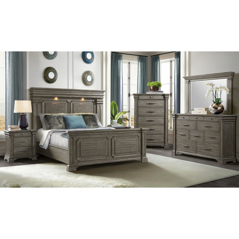 Kings Court – 6-Drawer Chest – Gray