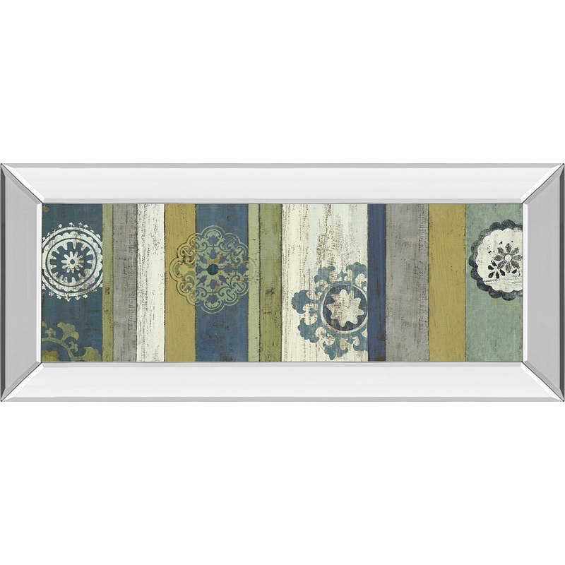Marrakech Il By Aimee Wilson – Mirror Framed Print Wall Art – Blue