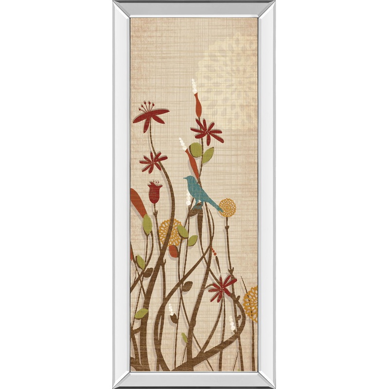 Meadows Fairgrounds II By Tandi Venter – Mirrored Frame Wall Art – Beige