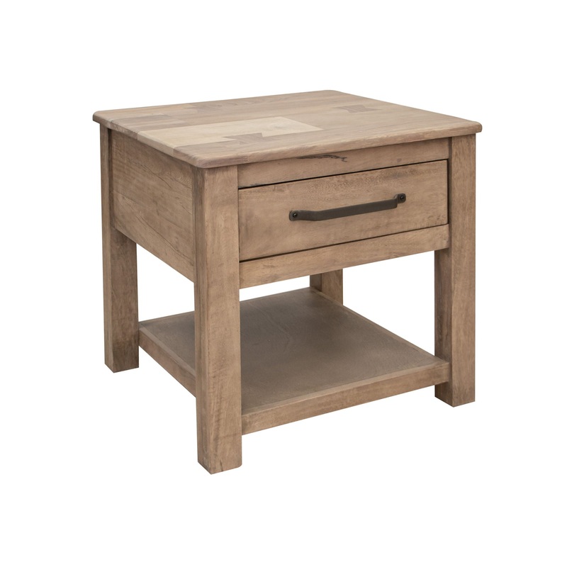 Natural Parota – End Table – Brown Cappuccino