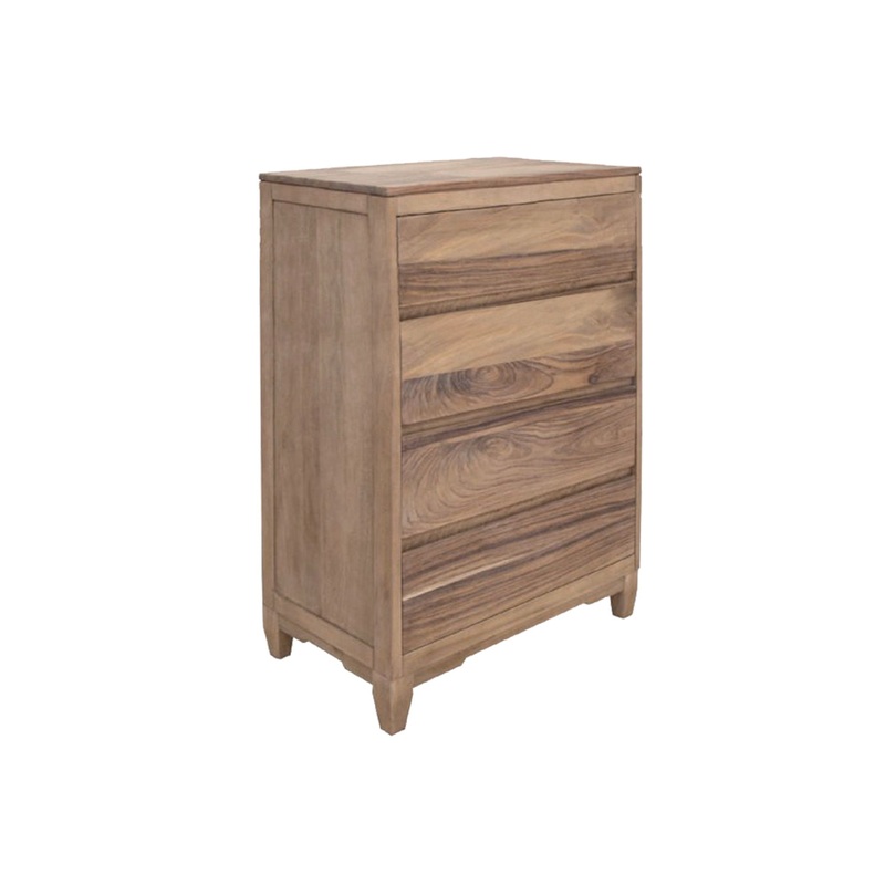 Parota Nova – Chest 4 Drawers – Brown Cappuccino