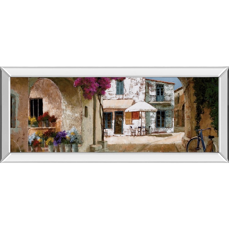 Picking Up Flowers By Archambault G – Mirrored Frame Wall Art – Beige