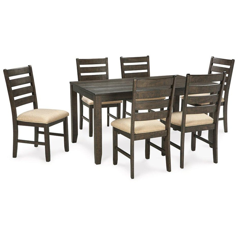 Rokane Dining Table and Chairs (Set of 7)