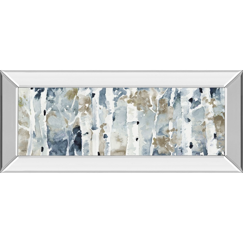 Blue Upon The Hill By Lanie Loreth – Mirror Framed Print Wall Art – Blue