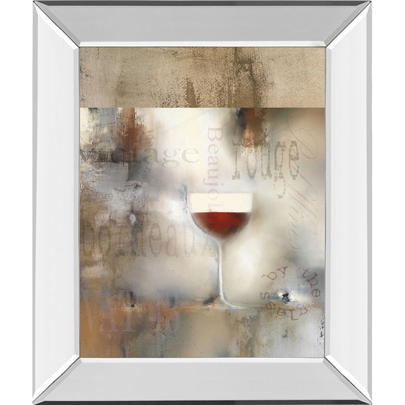 Cellar Il By J.P Prior – Mirror Framed Print Wall Art – Beige