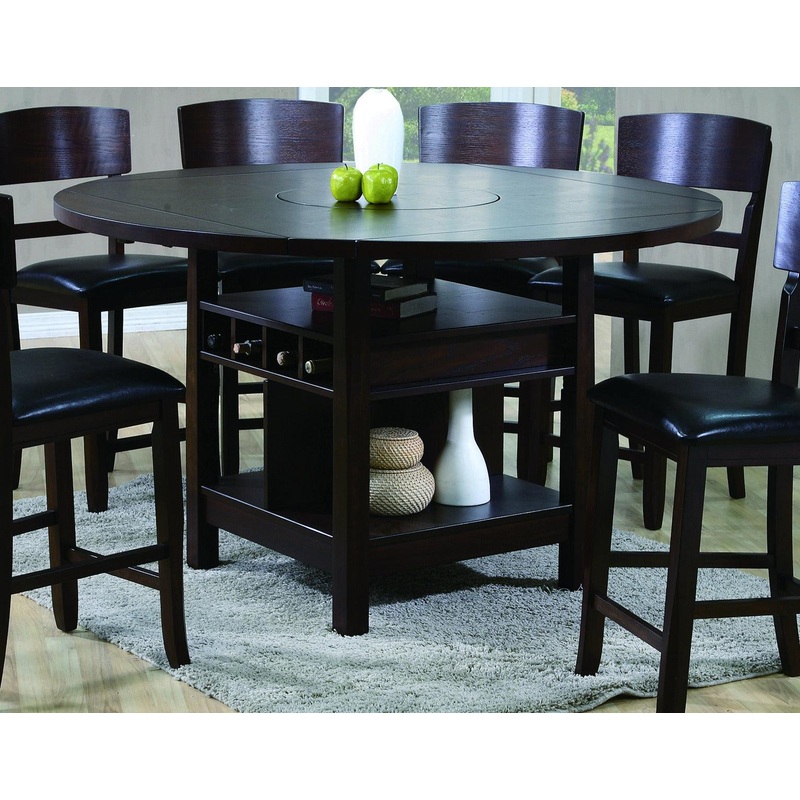 Crown Mark Conner Counter Height Table in Espresso 2849T-6060