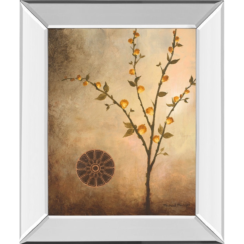 Fall Stem In The Light By Michael Marcon Mirror Framed Print Wall Art – Beige