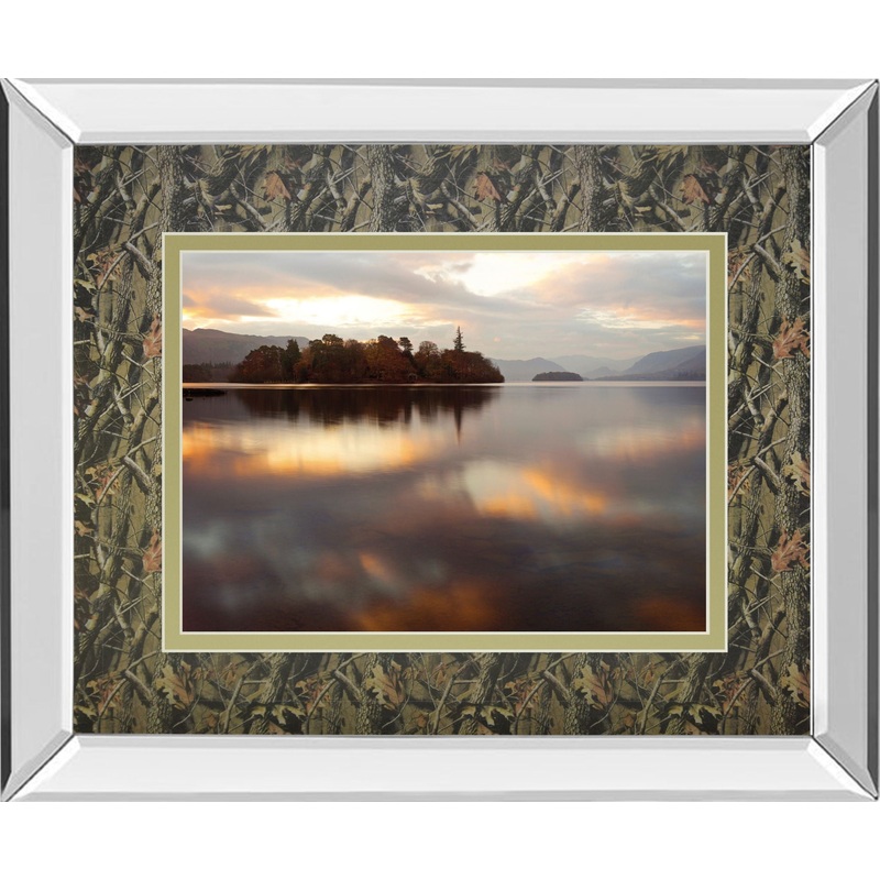 Golden Lake By Peter Adams – Framed Print Wall Art – Gold