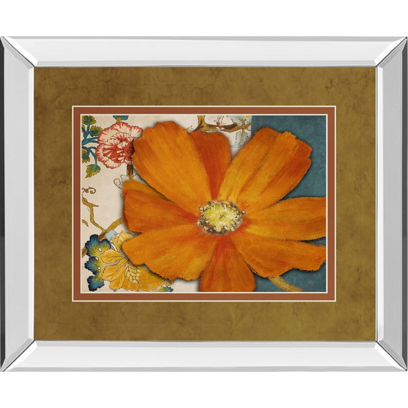 Summer In Paris Il By Lanie Loreth – Mirror Framed Print Wall Art – Orange