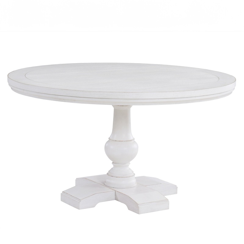 Warren – 54″ Round Dining Table – White