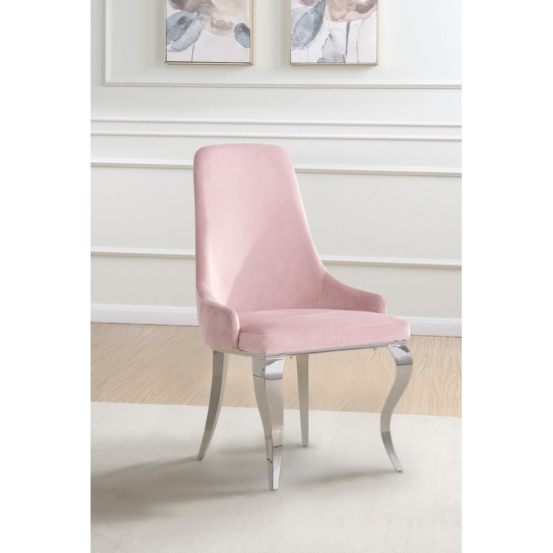 Antoine Upholstered Demi Arm Dining Side Chairs (Set of 2)