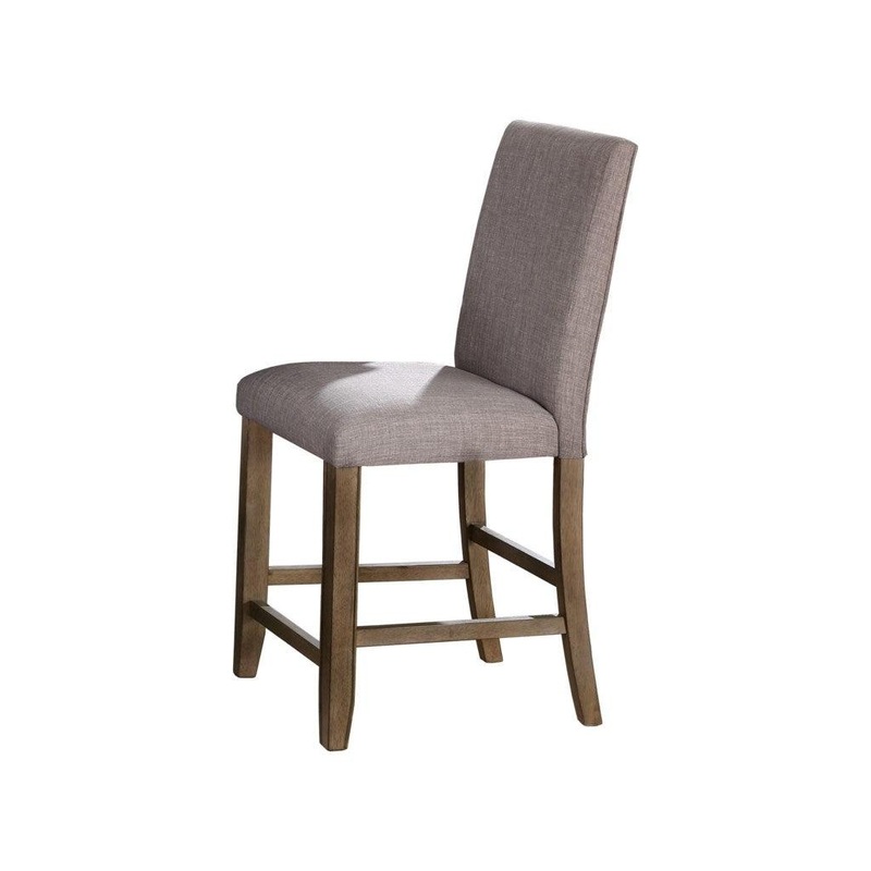 Crown Mark Manning Counter Height Dining Chair in Brown 2731S-24-NH (Set of 2)