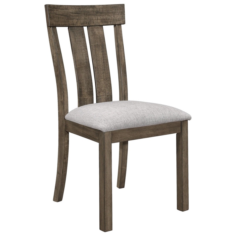 Crown Mark Quincy Side Chair (Set of 2) in Light Brown