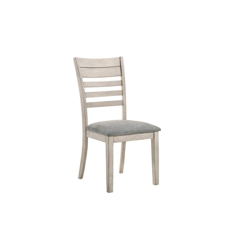 Crown Mark White Sands Side Chair in Cream 2132S (Set of 2)
