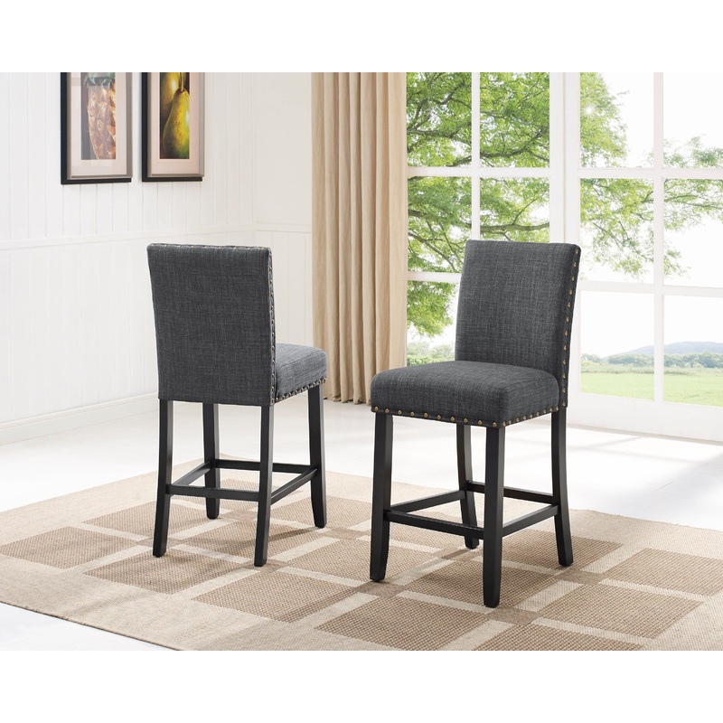 WALLACE COUNTER HEIGHT CHAIR D.GREY