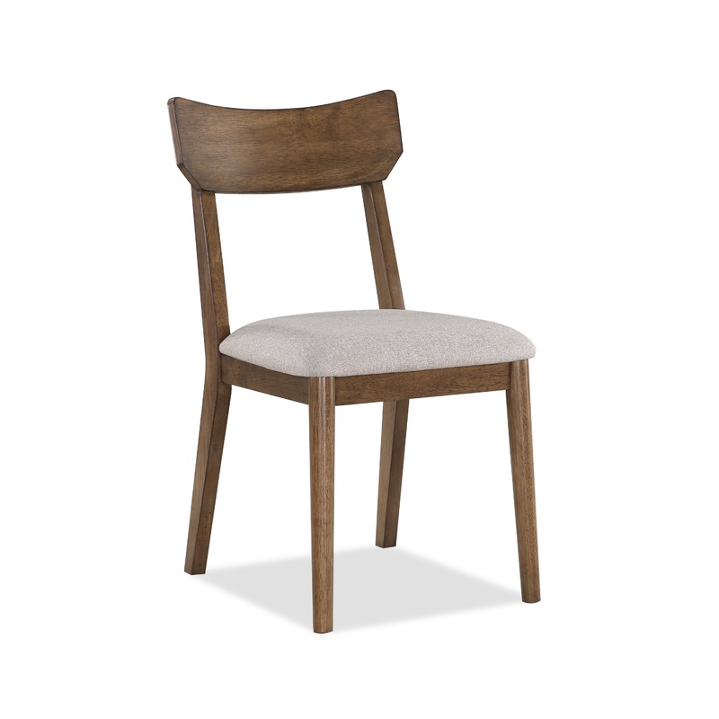 WELDON BROWN/BEIGE DINING CHAIR