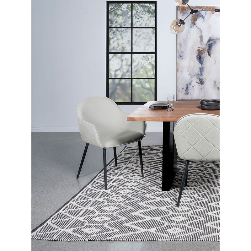 Emma Upholstered Dining Arm Chair (Set of 2)
