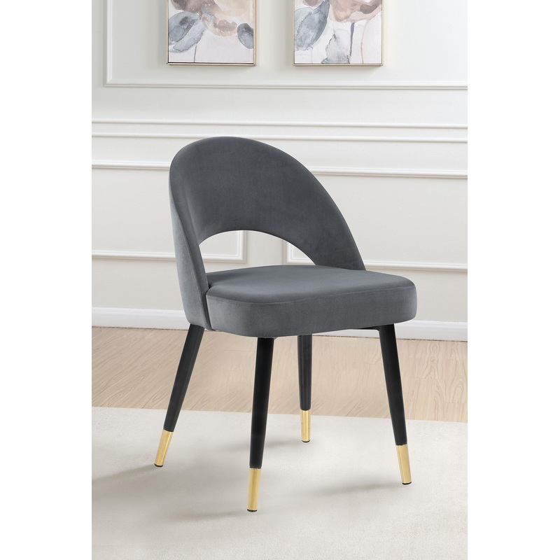 Lindsey Arched Back Upholstered Side Chairs Grey (Set of 2)