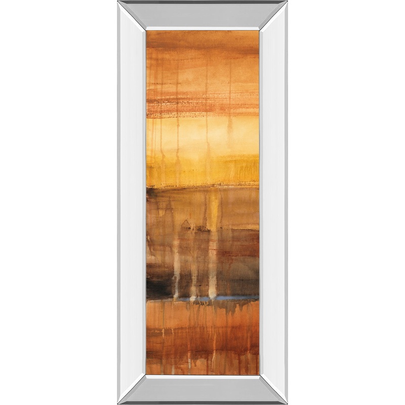 Autumn Glows I By Lanie Loreth – Mirror Framed Print Wall Art – Orange