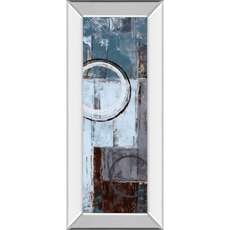 Cool Dance I By Maria Donovan – Mirror Framed Print Wall Art – Blue